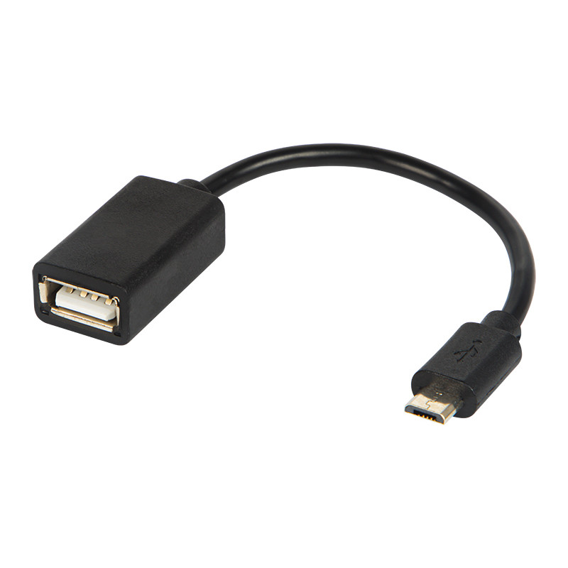 75-837- Adapter USB-kontakt USB-hane Micro USB OTG-kabel blister
