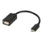 75-837- Adapter USB-kontakt USB-hane Micro USB OTG-kabel blister