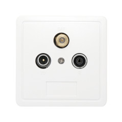 77-141- SSD2-00 RTV/Sat-uttag med slutkontakt och hölje