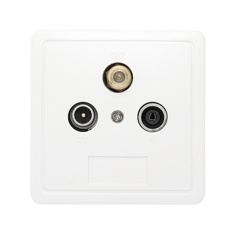 77-141- SSD2-00 RTV/Sat-uttag med slutkontakt och hölje