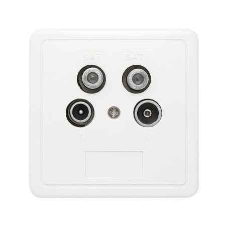 77-142- SSD4-00 RTV/2XSAT-uttag slutpunkt + hölje