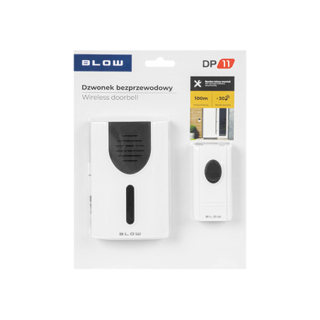 17-100- Trådlös ringklocka dp-11