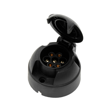 4858 - Plastisk bilsläpvagnskontakt 7-polig