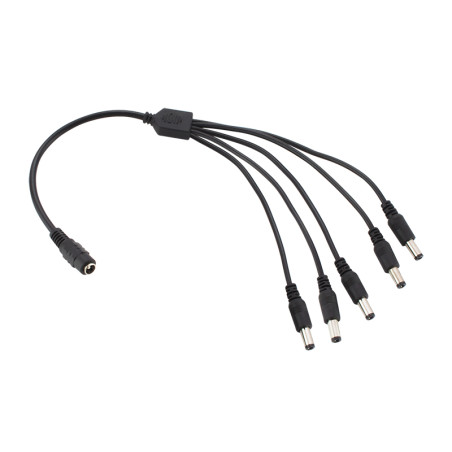 5830 - Anslutningskontakt för LED-band DC-uttag 2,1/5,5 - 5 stift