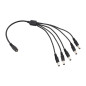 5830 - Anslutningskontakt för LED-band DC-uttag 2,1/5,5 - 5 stift