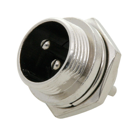 24-766- Mikrofonkontakt CB 2-pin till chassi