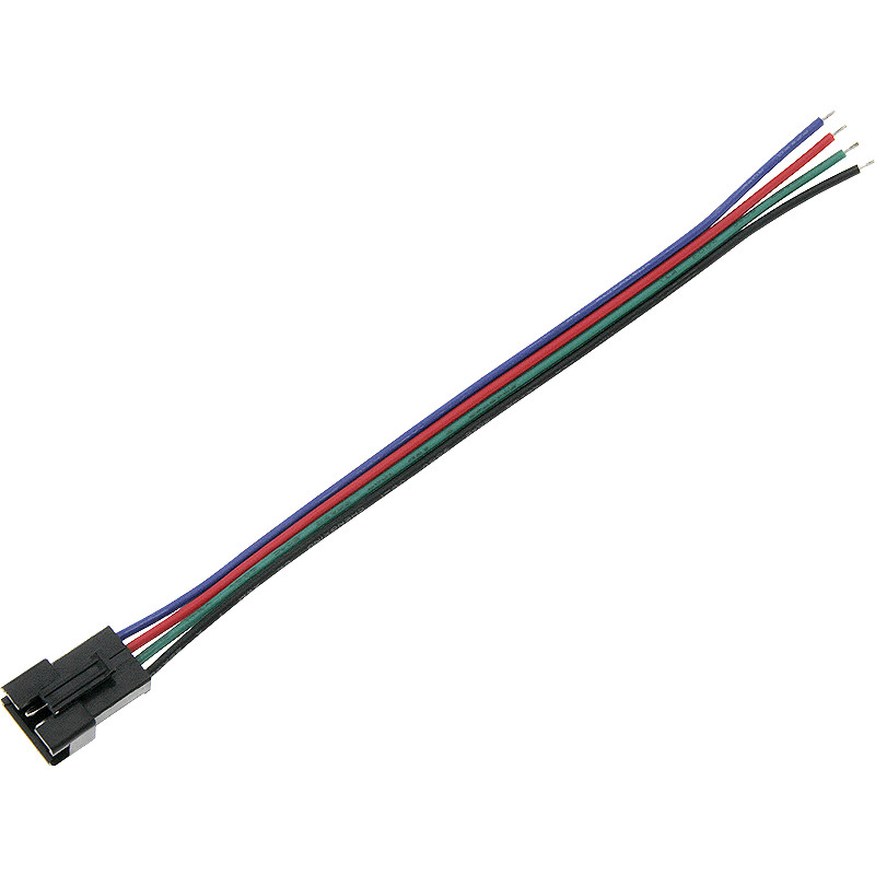 6291 - Anslutningskontakt för LED-band, RGB-uttag med kabel