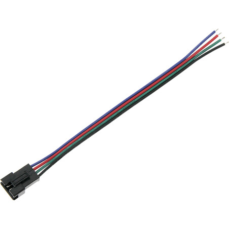 6291 - Anslutningskontakt för LED-band, RGB-uttag med kabel