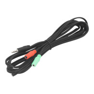 3419 - Splitter jack: kontakt 3,5 mm 4-polig - 2xgn. 3,5