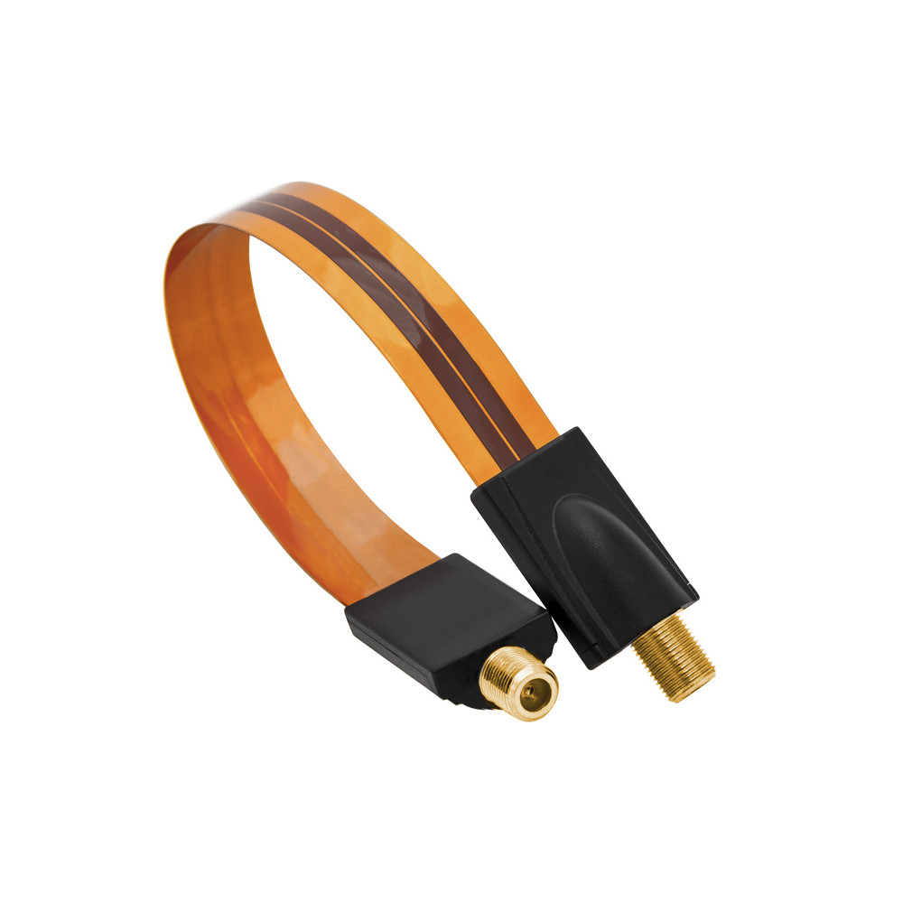 3265- Przejście f: gniazdo f-gniazdo f kabel ultra płaskie 20cm 3265- Przejście f: gniazdo f-gniazdo f kabel ultra płaskie 20cm