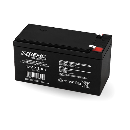 82-319- Gelbatteri 12v 7,2ah xtreme 152x96x65_6,5 | HandlaSmidigt.se
