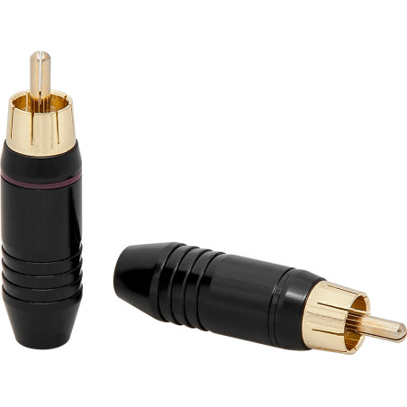 93-552- RCA-kontakt Cinch CH21 professionell hane 6mm.