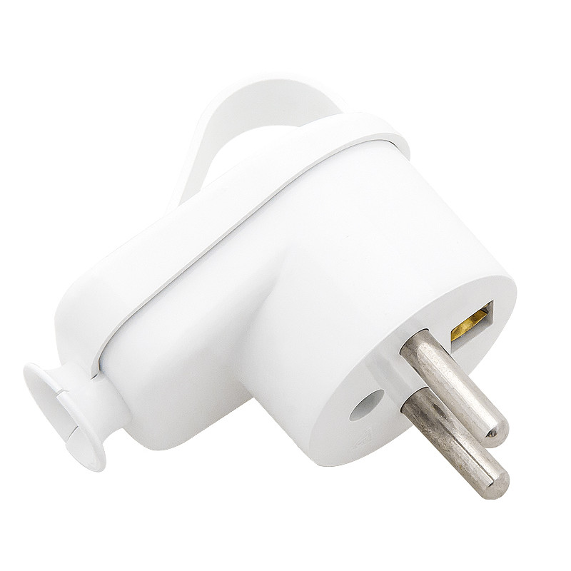 2386- Vinkelkontakt wt-16z vit med öra