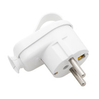 2387- Vinkelkontakt wt-16u/z vit med öra uni-schuko