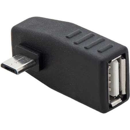 75-879- Adapter USB-kontakt till Micro USB-kontakt med vinklad kontakt