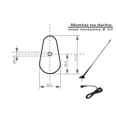 22-639- Antenn blow fmd360 takbar antenn monterad på taket | HandlaSmidigt.se