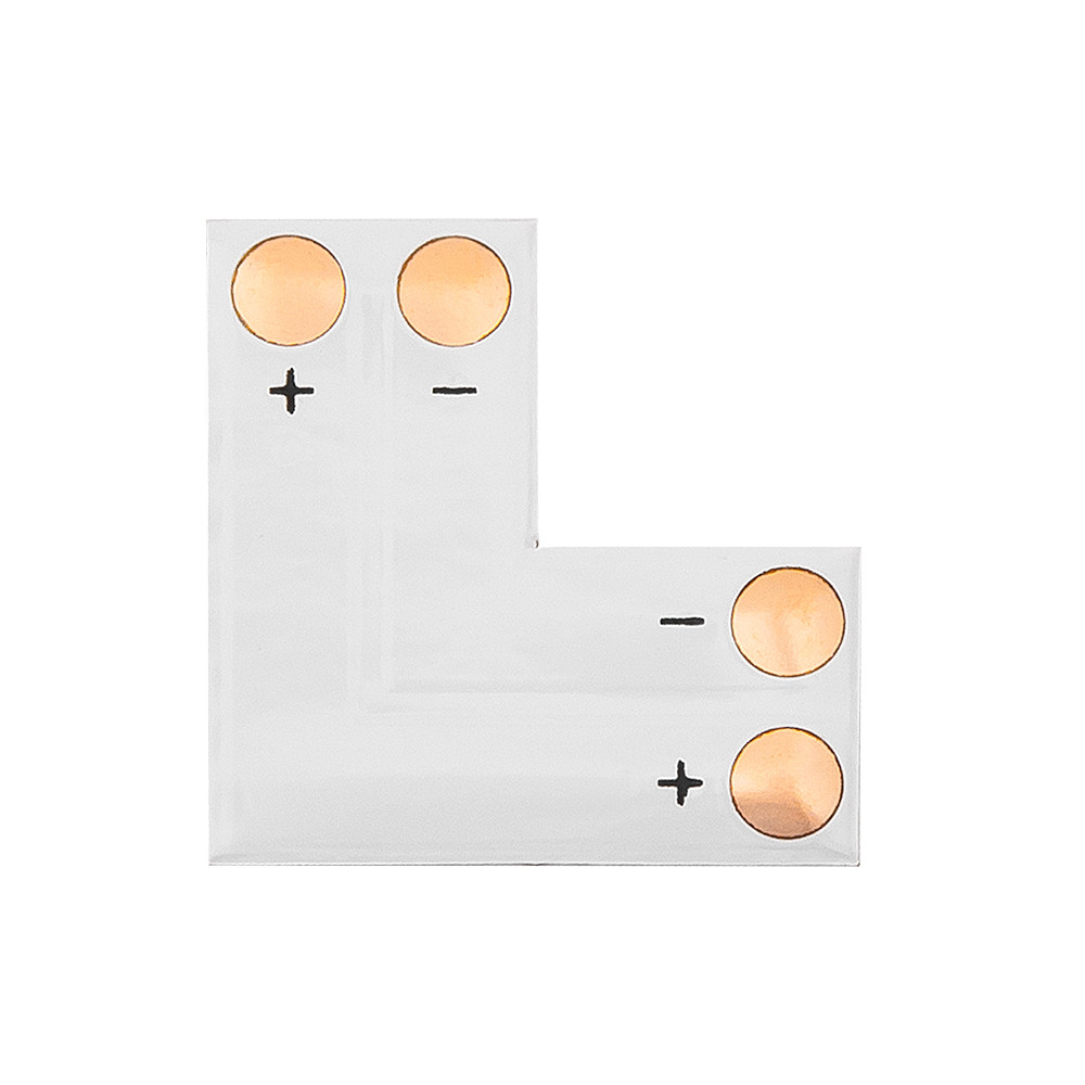 4983 - Anslutningskontakt för 8 mm 2-pin LED-strip av typ 'L'. 4983 - Anslutningskontakt för 8 mm 2-pin LED-strip av typ 'L'.