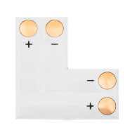4909 - Anslutningskontakt för LED-strip av typ 'L' 10mm 2-pinners