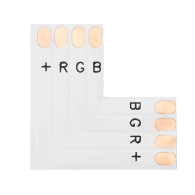 4863 - Anslutningskontakt för 10 mm RGB LED-strip med 'L'-form.