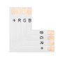 4863 - Anslutningskontakt för 10 mm RGB LED-strip med 'L'-form.