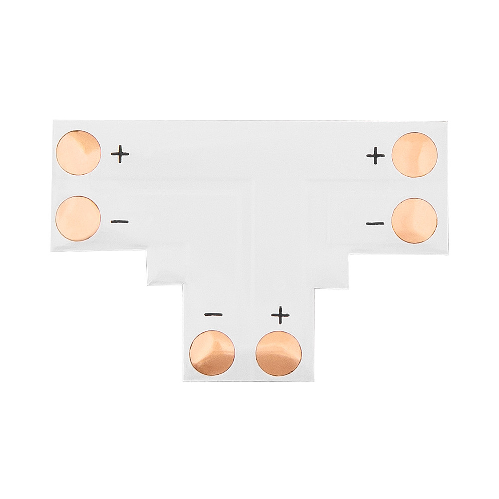 4868 - Anslutningskontakt för LED-band av typ 't' 10 mm 2-pinners 4868 - Anslutningskontakt för LED-band av typ 't' 10 mm 2-pinners