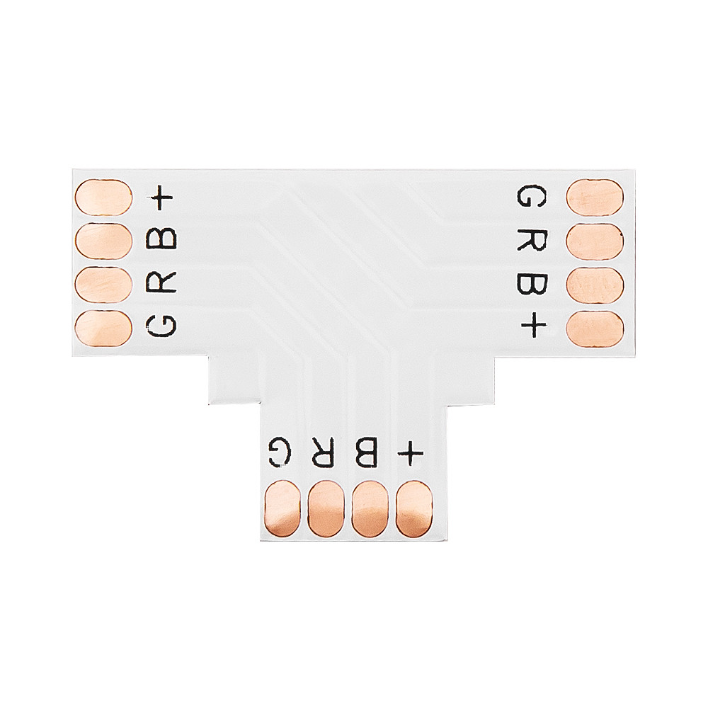 4878 - Anslutningskontakt för 10 mm RGB LED-strip av typ 'T' 4878 - Anslutningskontakt för 10 mm RGB LED-strip av typ 'T'