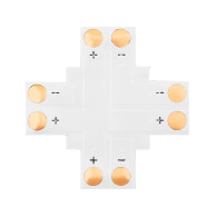 4882 - Anslutningskontakt för LED-band av typ '+' 8mm 2-pin