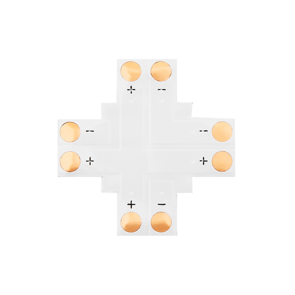 4882- Konektor do taśm led typu '+' 8mm 2pin 4882- Konektor do taśm led typu '+' 8mm 2pin