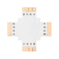 4885 - Anslutningskontakt för RGB LED-strip med bredd 10 mm.