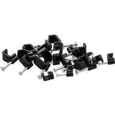 42-008- Kabelhållare 10/5mm svart platt