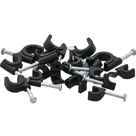 42-013- Kabelhållare 4mm svart rund