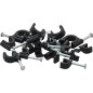 42-016- Kabelhållare 10mm svart rund
