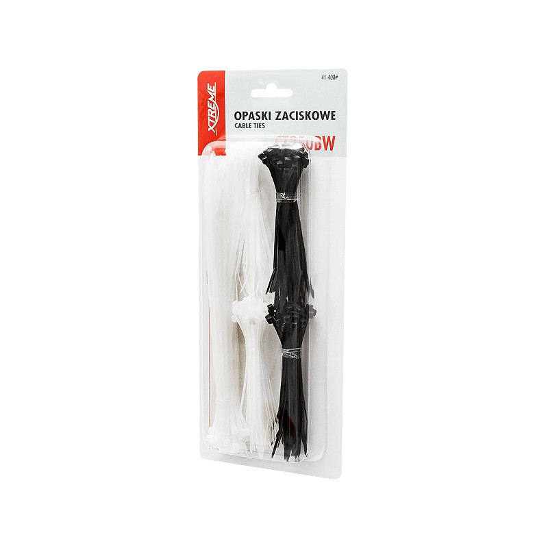 41-408- Kabelklämmor set svart/vit 2,5mm ct250bw