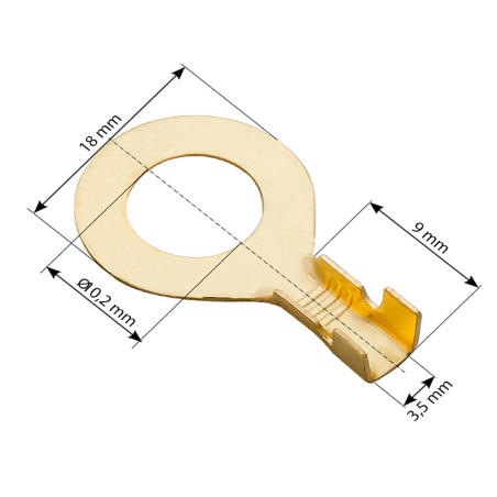43-099- Oisolerad öglad kontakt 10,5/18/9
