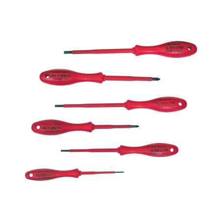 10503 Elektriker skruvmejselset 1000V, 6 delar