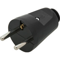 2285- Stickkontakt wt-30 rak svart