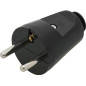 2285- Stickkontakt wt-30 rak svart
