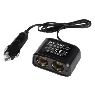 96-862 - Tändaruttagsgrenuttag 1xkontakt/2xuttag+kabel cs-21