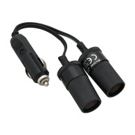 96-868 - Tändaruttagsgrenuttag 1xsticka/2xuttag + kabel cs-25