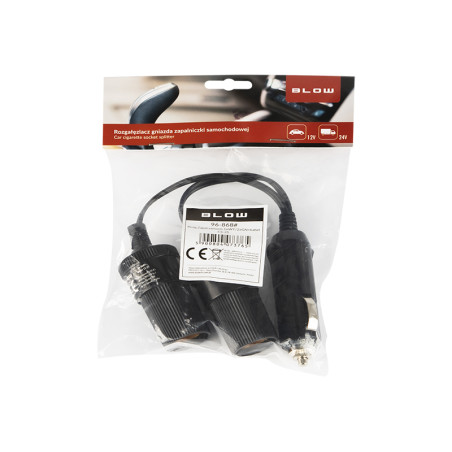 96-868 - Tändaruttagsgrenuttag 1xsticka/2xuttag + kabel cs-25