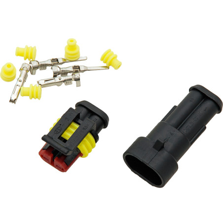 40-802- Vattentät anslutningskub oh-2 (uttag och stickkontakt) komplett