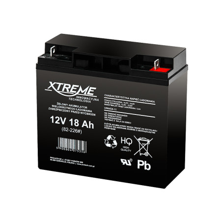 82-226- Gelbatteri 12v 18ah xtreme 180x165x77_5 | HandlaSmidigt.se