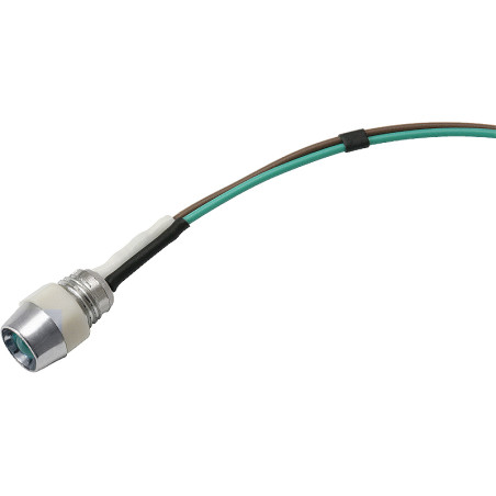 3539 - LED-diode 5 mm (blå blinkande 12V) indikatorlampa med kabel