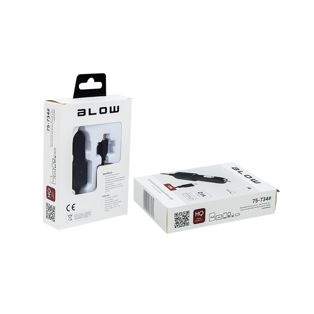 75-734- Ładowarka samochodowa wtyk mini usb 5v 2,1a 12-24v 75-734- Ładowarka samochodowa wtyk mini usb 5v 2,1a 12-24v