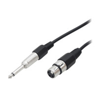 4363 - Anslutning hane 6,3 mm - hane XLR mikrofonkabel 10 m