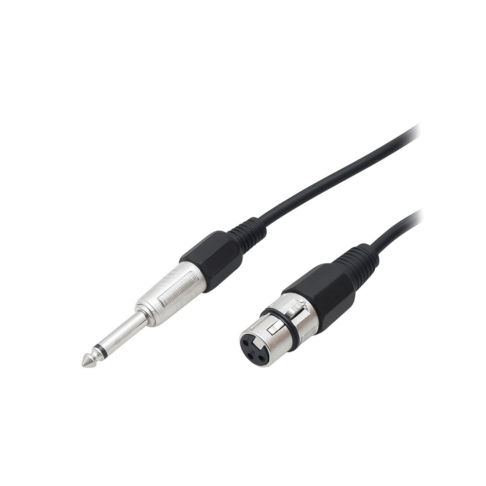 4363- Przyłącze wtyk 6,3mn-wtyk mikrofonowy xlr 10m