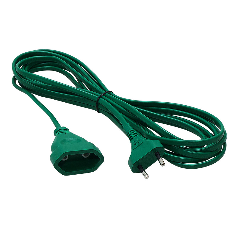 2583 - Nätkabel förlängare ps-11ch 1-uttag utan jordning 5m grön