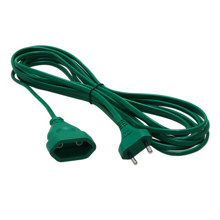 2583 - Nätkabel förlängare ps-11ch 1-uttag utan jordning 5m grön