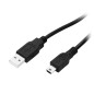 66-082- USB-kabel A till mini B, 1m, blister