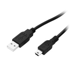 66-083- USB-kabel A till mini B 1,5m blister